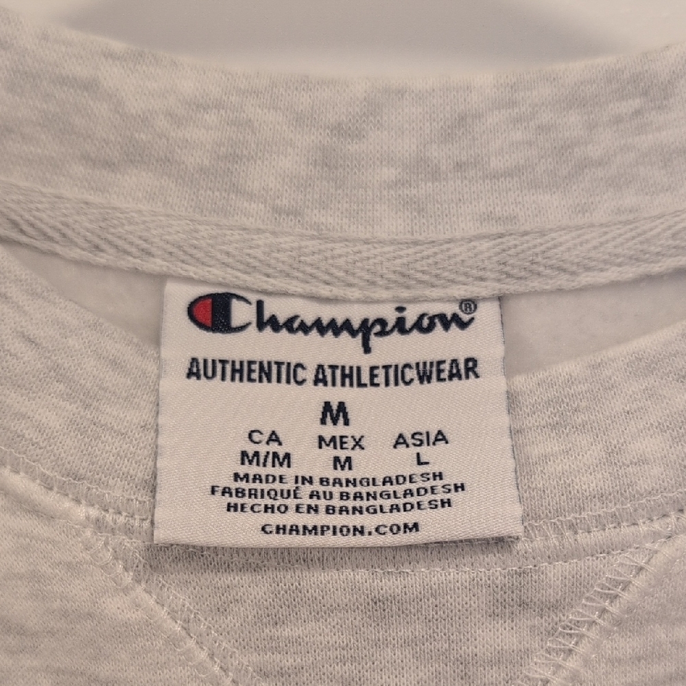 Champion Heather Gray Clemson Crewneck Sweatshirt - Picture 2 of 4